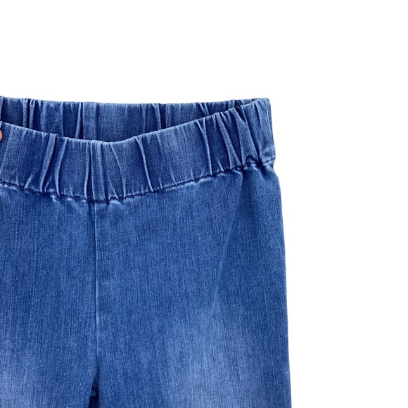 SOFT SURROUNDINGS Ankle Jeans Geometric Chambray, Pull On - Picture 5 of 8